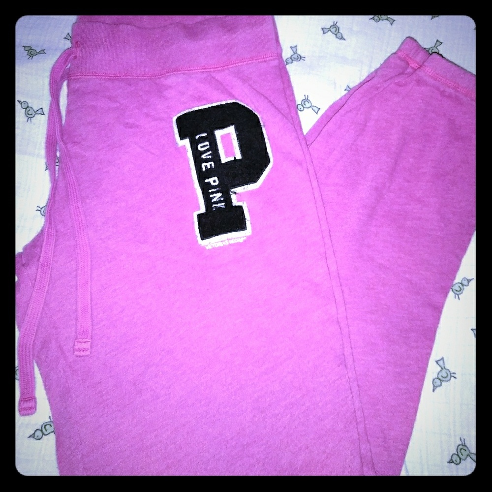 Pink sweatpants